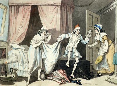 Damp Sheets, aquatinted by Thomas Malton, pub. 1791 by Thomas Rowlandson